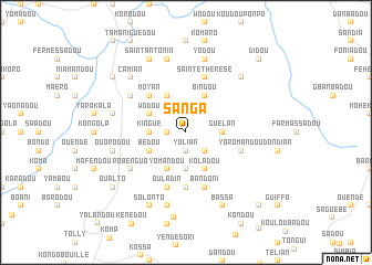 map of Sanga