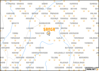 map of Sanga
