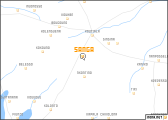 map of Sanga