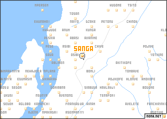 map of Sanga