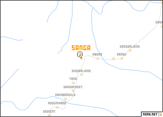 map of Sanga