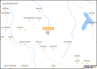 map of Sanga