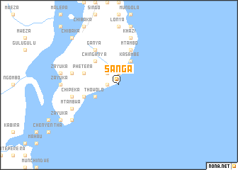 map of Sanga