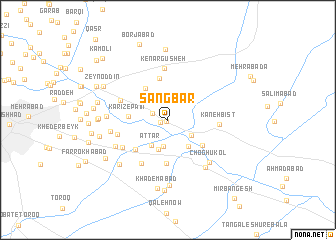 map of Sangbar