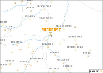 map of Sang Bast