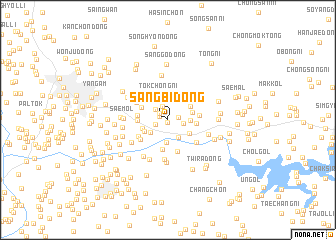 map of Sangbi-dong