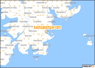 map of Sangbonghyŏn