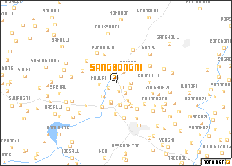 map of Sangbong-ni