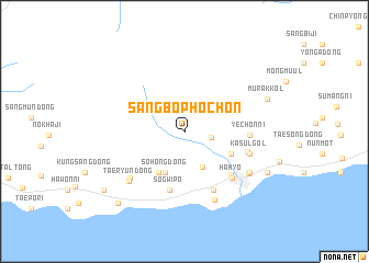 map of Sangbŏphoch\