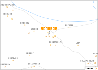 map of Sangbor