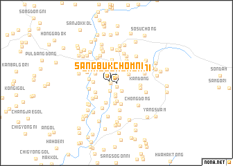 map of Sangbukchŏm-ni