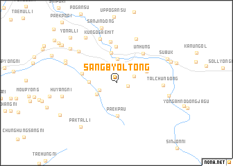 map of Sangbyŏl-tong