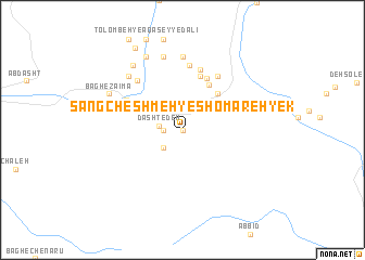 map of Sang Cheshmeh-ye Shomāreh Yek