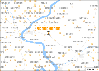 map of Sangchŏng-ni