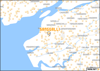 map of Sangdal-li