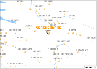 map of Sangdan-dong