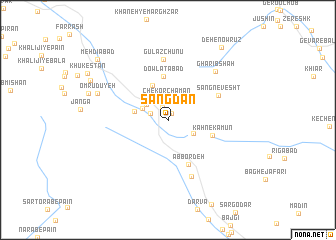 map of Sangdān