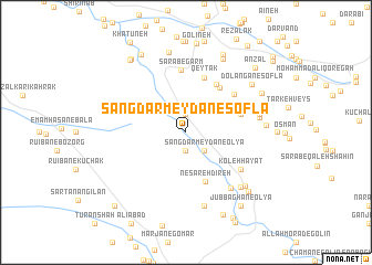 map of Sang Dar Meydān-e Soflá