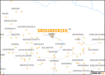 map of Sang Darvāzeh