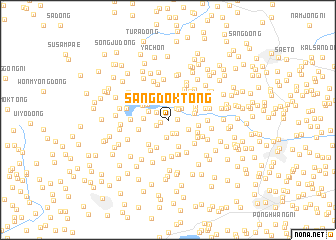 map of Sangdŏk-tong