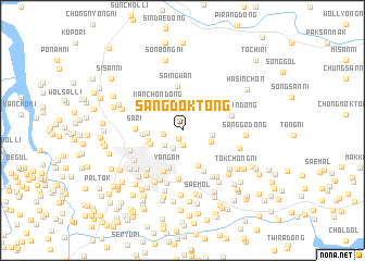 map of Sangdŏk-tong