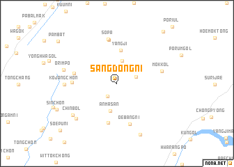 map of Sangdong-ni
