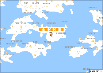 map of Sangdŭgam-ni