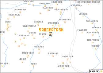 map of Sang-e Ātash