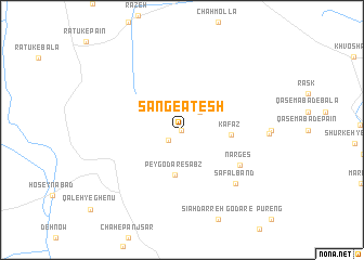 map of Sang-e Ātesh