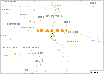 map of Sang-e Dar Bāgh