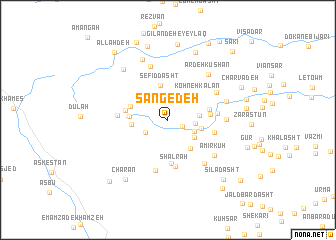 map of Sangedeh