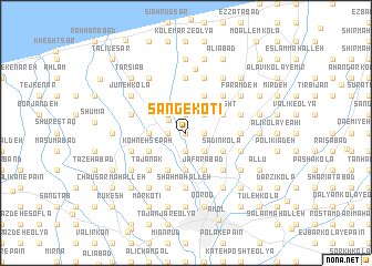 map of Sang-e Kotī