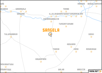map of Sangela