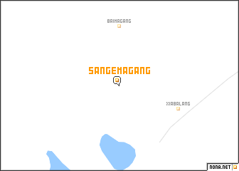 map of Sangemagang