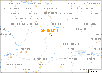 map of San Gemini