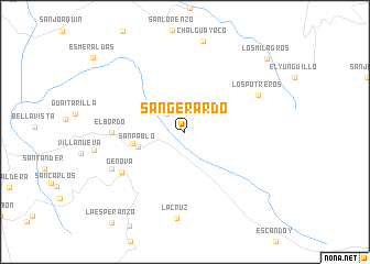 map of San Gerardo