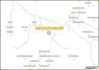 map of Sangere Dakan