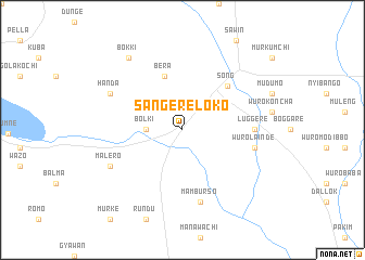 map of Sangere Loko