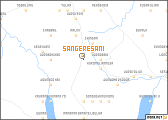 map of Sangere Sani