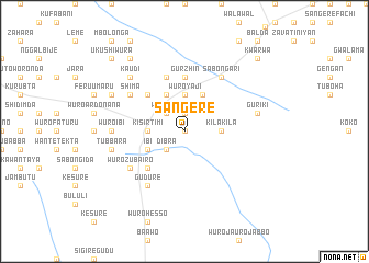 map of Sangere