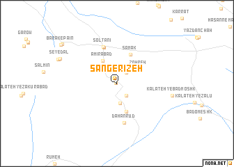 map of Sang-e Rīzeh