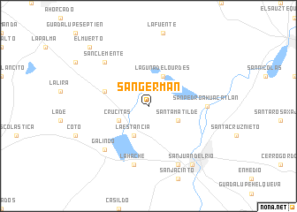 map of San Germán