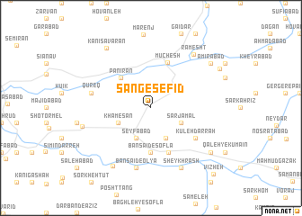 map of Sang-e Sefīd