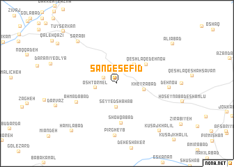 map of Sang-e Sefīd