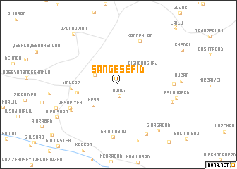 map of Sang-e Sefīd