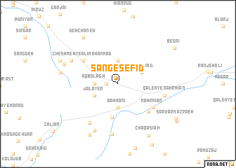 map of Sang-e Sefīd