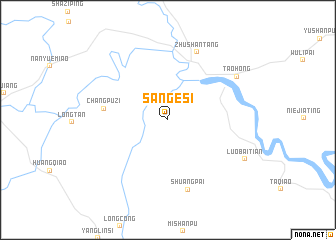 map of Sangesi
