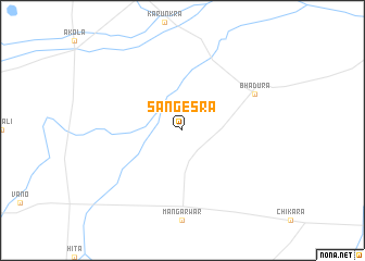 map of Sangesra