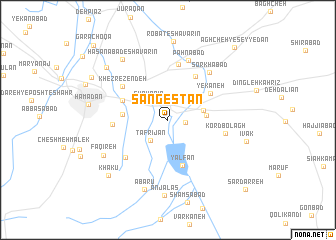 map of Sangestān