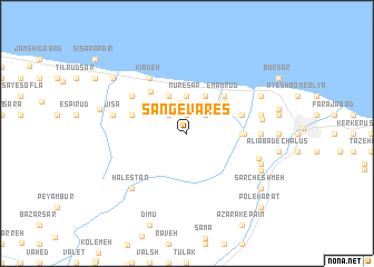 map of Sang-e Vāres̄